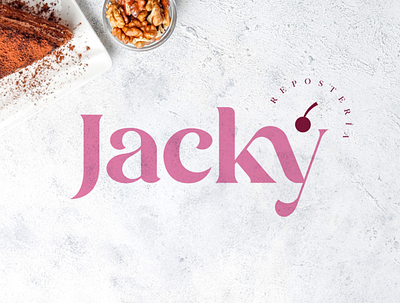 Jacky Repostería brand branding design food graphic graphic design illustration lettering logo logotipo reposteria vector