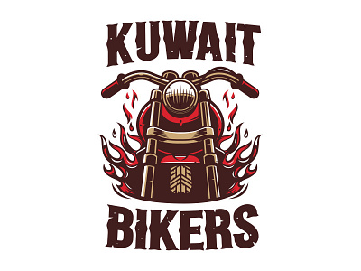 Kuwait Bikers bike branding lettering logo logotype