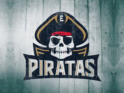 Piratas brand branding logo pirate skull sportlogo