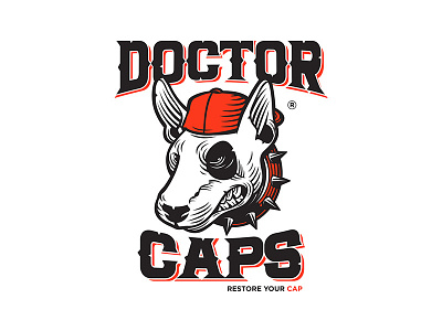 Doctor Caps animal brand branding caps lettering logo