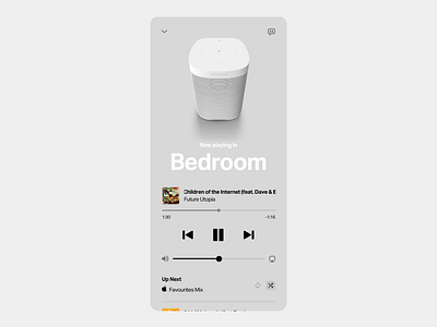 Smart Home Speaker App animation app design ui