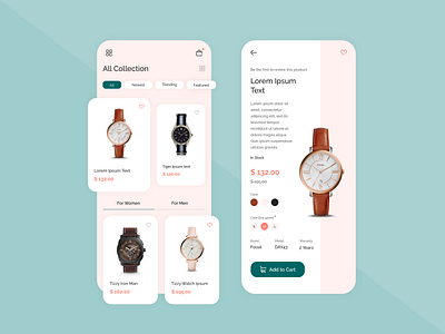 Online Watch Store Application Design