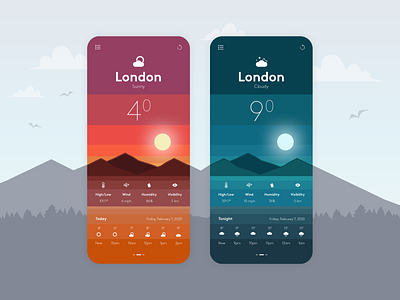 Weather Mobile App Design