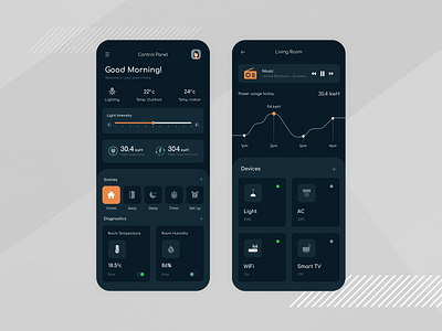 Smart Home App Design app concept app design app designer app designers app development design dribbble ui ui designer ux