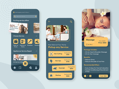 Home Service Application app app concept app design app designer app designers app developer app developers app development design dribbble home services services app ui ui design ui designer uiux ux ux design