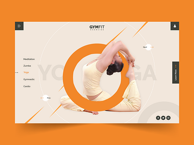 Online Yoga Fitness Website dribbble fitness app illustration ui ux web app website website builder website concept website design website designer yoga yoga pose yoga website