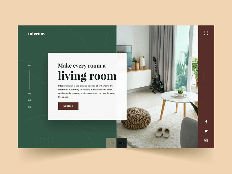 Interior Design Website Design design dribbble illustration interior interiordesign newdesign trending ui user experience userinterface ux web website website concept website design website designer website development