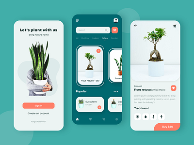 Plant App Design app concept app design app designer app development app ui ecommerce shop online shop online shopping online store photoshop plant app plant shopping plant store plants plants app uiux uiux design