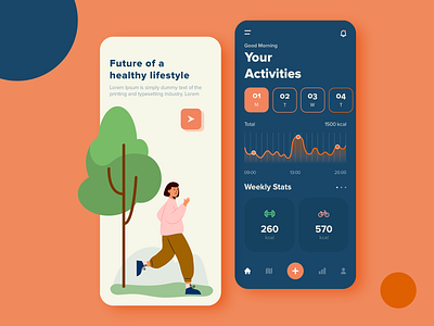 Fitness Activity Tracker App Design