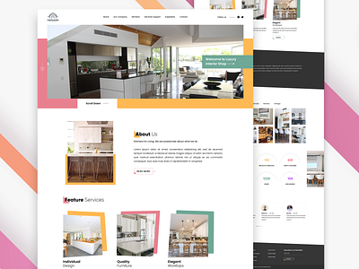 Kitchen Interior Design Landing Page
