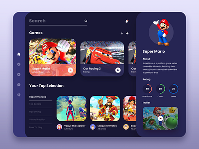 Online Gaming Web Template - Game UIUX Design web page - UpLabs