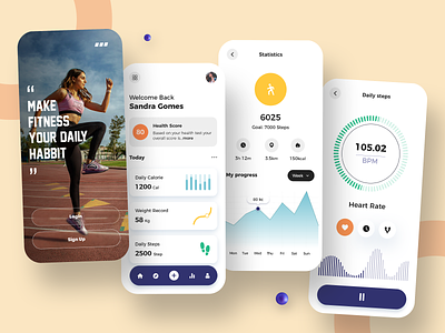 Fitness Tracker App Design