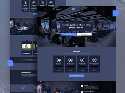 Software Development Company Landing Page Design