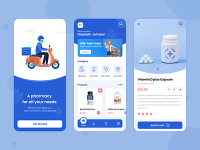 Pharmacy App Design app design app development app ui application ui design branding graphic design pharmacy app design ui ui design ui ux design user interface