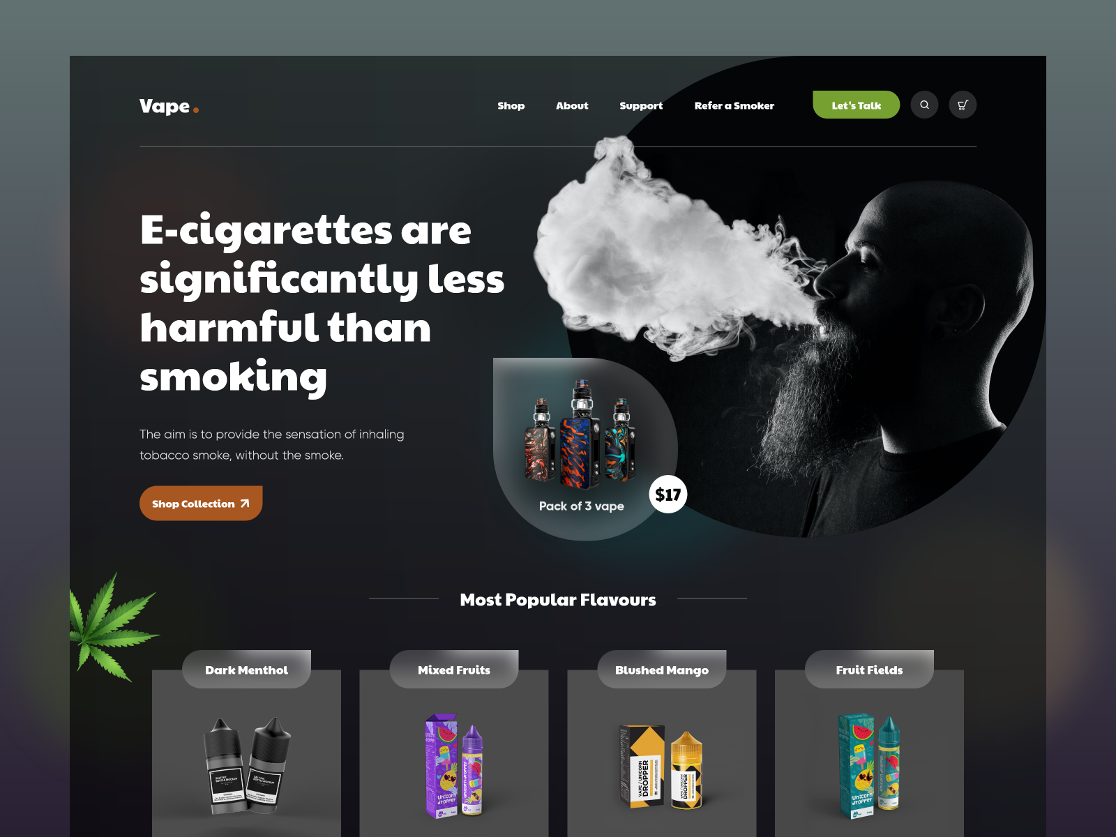 E commerce Vape Web Design by CMARIX on Dribbble