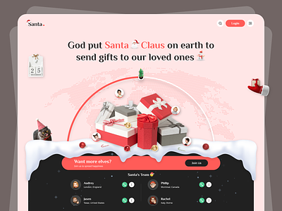 Secret Santa Web App Design
