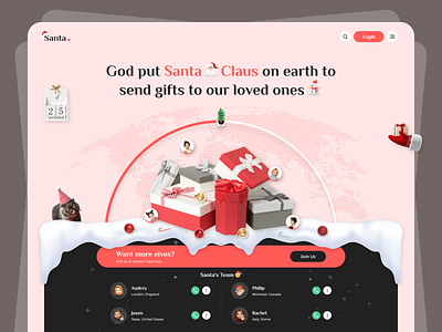 Secret Santa Web App Design christmas christmas design christmas tree christmas website design elves festival gift merry christmas santa santa clause santa shop secret santa snow ui web web app web design web designer web ui