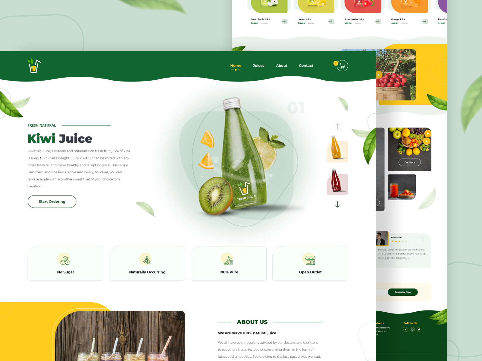 Natural Fruit Juice  Design by CMARIX on Dribbble