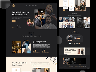 Hair Salon Website designs, themes, templates and downloadable graphic  elements on Dribbble