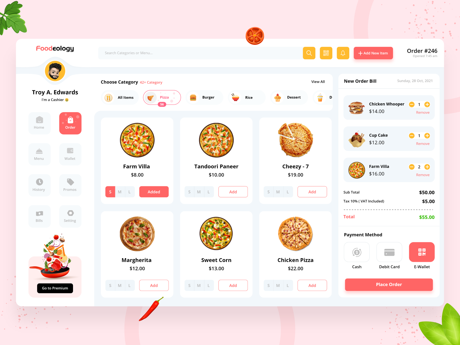 POS Web App Design For Restaurant by CMARIX on Dribbble