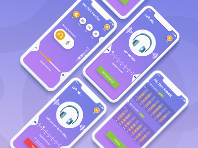 Sound Testing App Design app design app development creation design designers dribbble ui ux