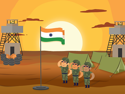 Republic Day India Illustration Art