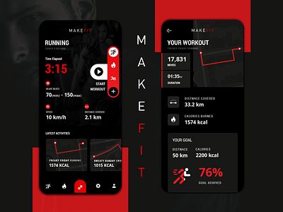 Make Fit | Fitness Application UI