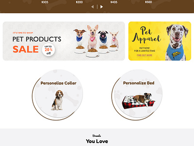 Dogs Shopping Website by CMARIX on Dribbble