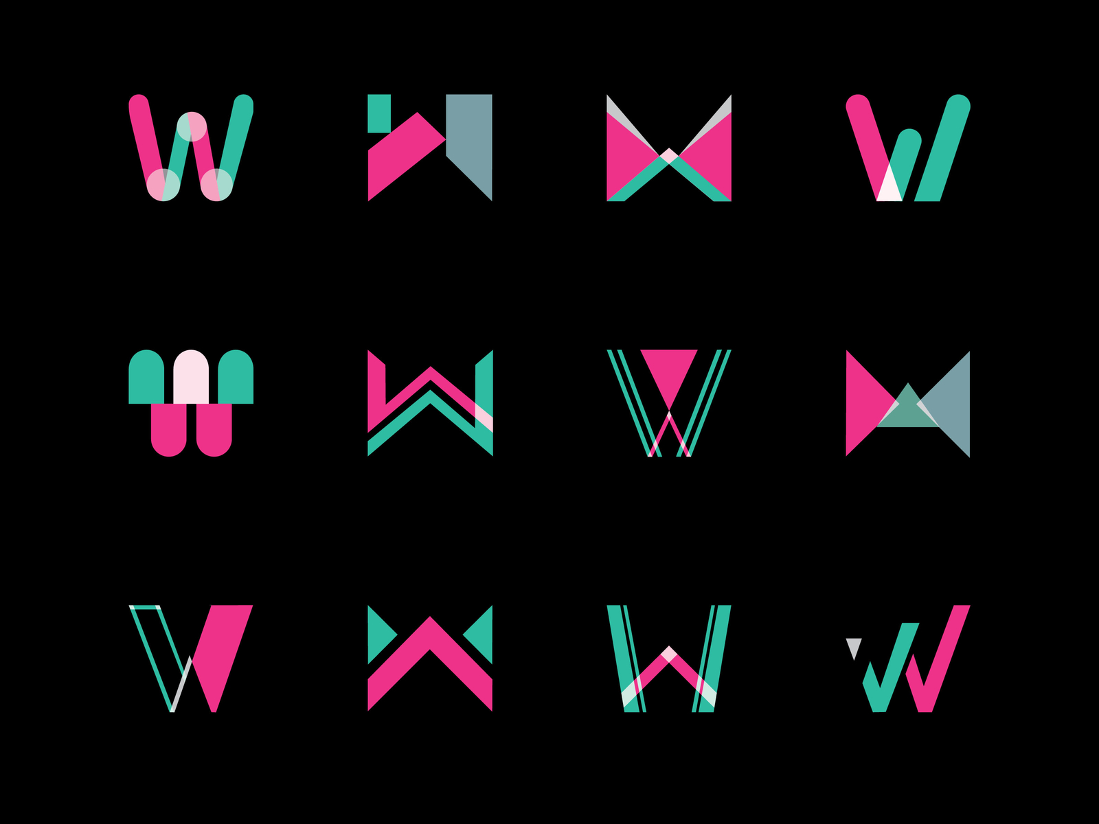 Letter W Logo/Icon Set by CMARIX TechnoLabs on Dribbble