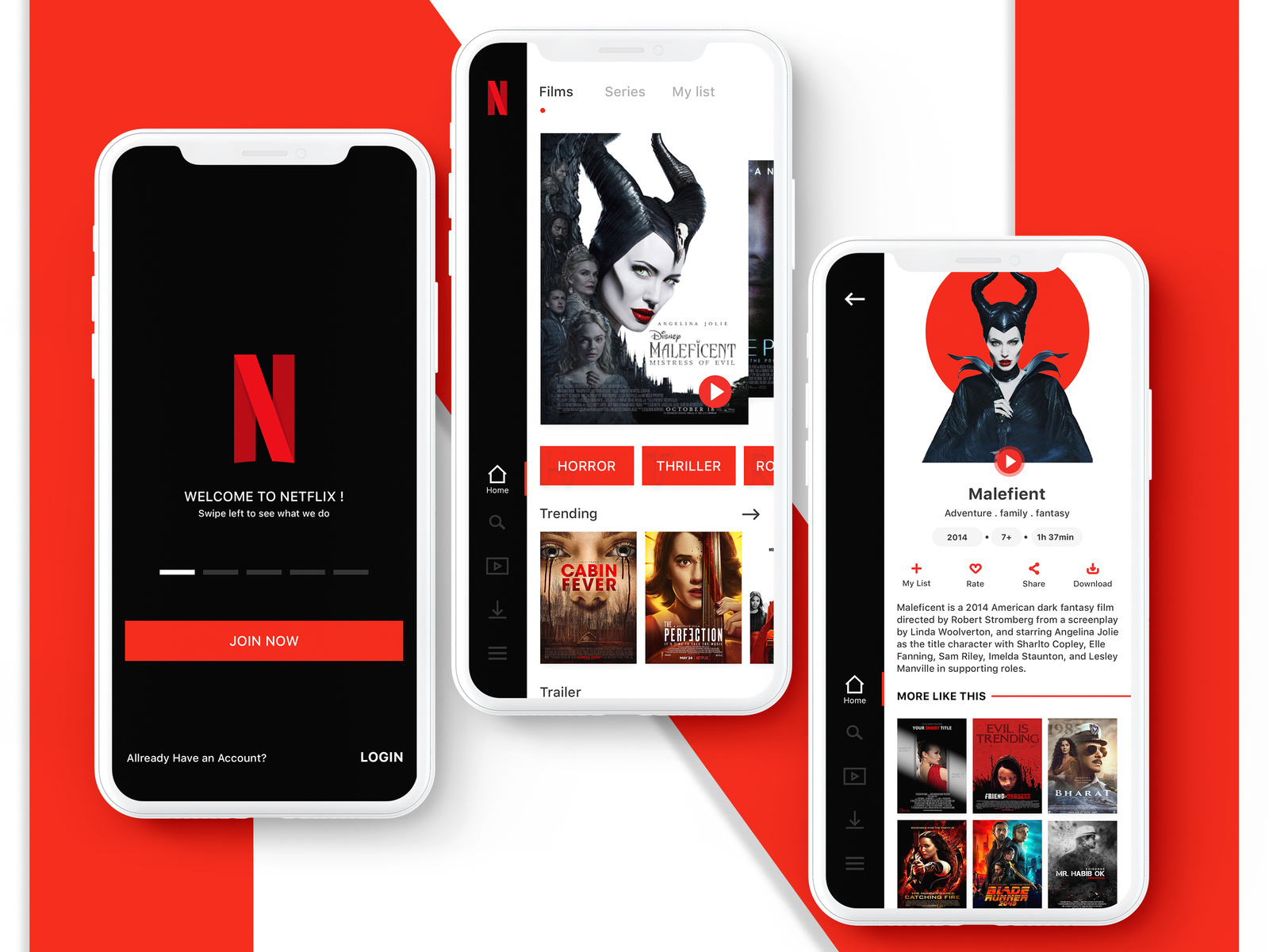 Netflix Redesign App by CMARIX on Dribbble