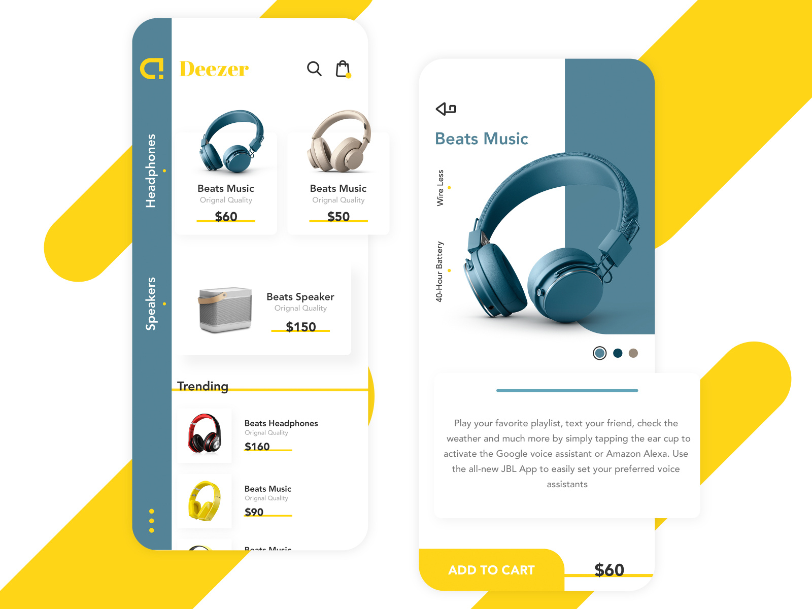 Headphone Store App by CMARIX on Dribbble