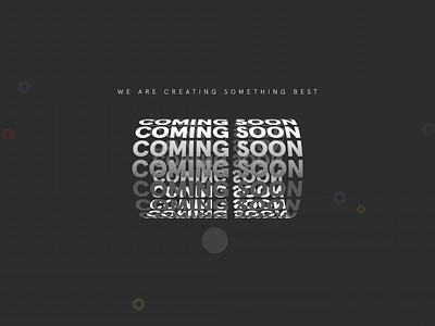 Coming Soon Animation after effects animation animation animation design coming soon page design home page design landing page product launch ui uiux ux web development company web development services website design website designer