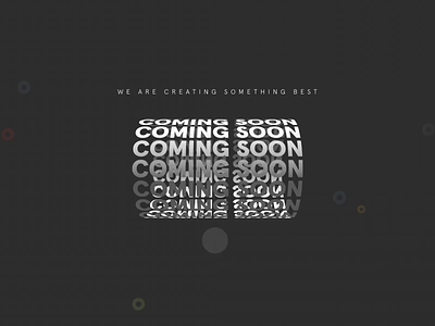 Coming Soon Animation after effects animation animation animation design coming soon page design home page design landing page product launch ui uiux ux web development company web development services website design website designer