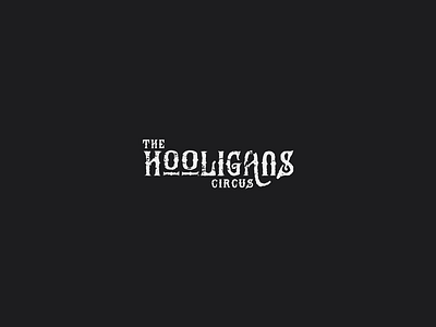 The Hooligans Circus (text) branding graphic design identity letter mark logo design logo designs logos logotype symbol typography