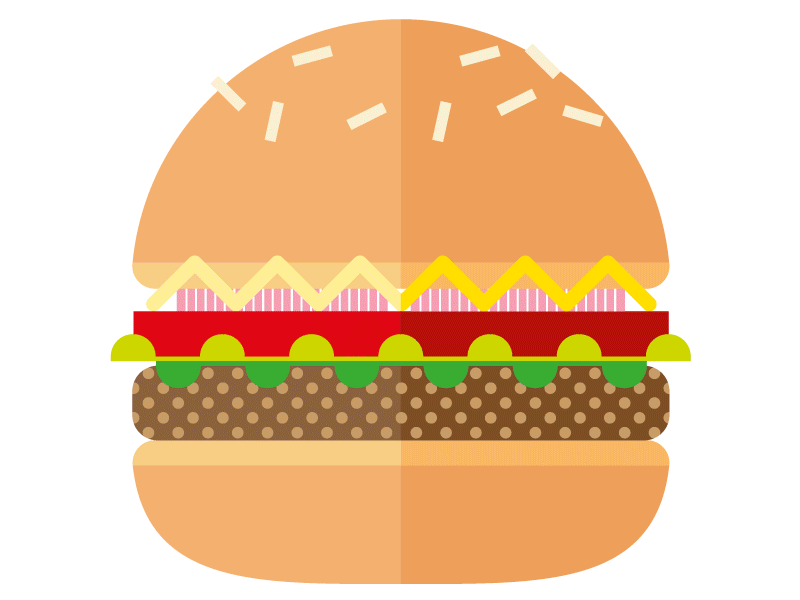 Good to eat burgher food fries graphic layout icon magazine sandwich