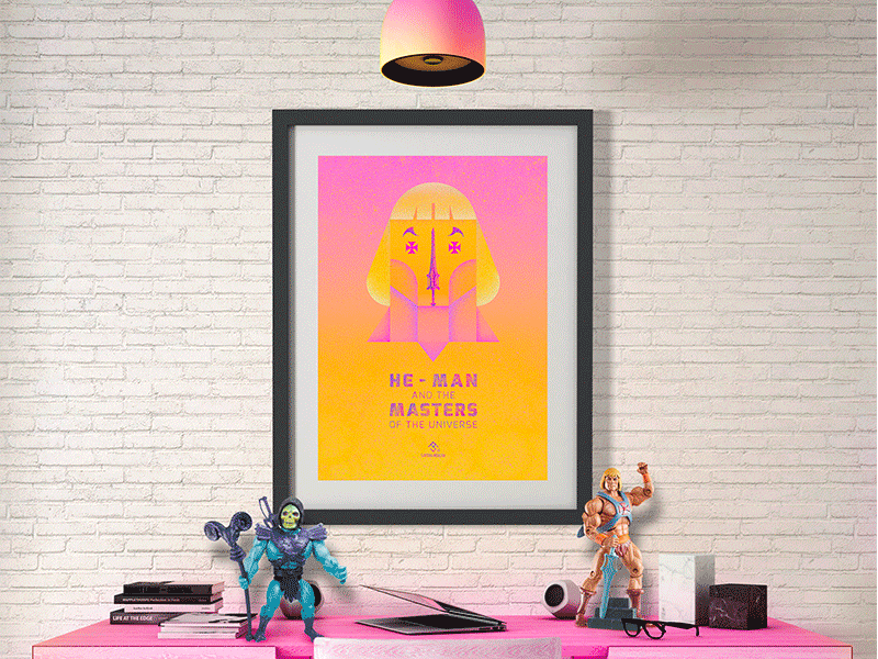 He-Man and the Masters of The Universe alternative poster cartoon digital gif graphic he man he-man illustration mattel poster tribute vector