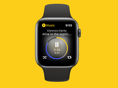 Daily ui 009 — Music player daily ui 009 dailyui music player watch watchos