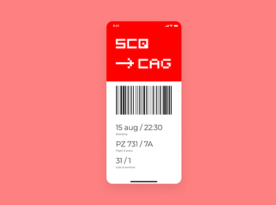 Daily ui 024 — Boarding Pass boarding pass daily ui 024 dailyui
