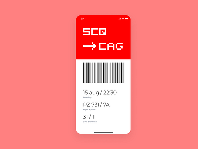 Daily ui 024 — Boarding Pass