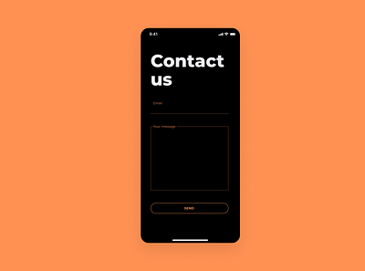 Daily ui 028 — Contact Us contact us dailyui dailyui028