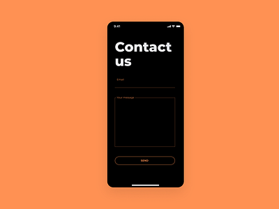 Daily ui 028 — Contact Us