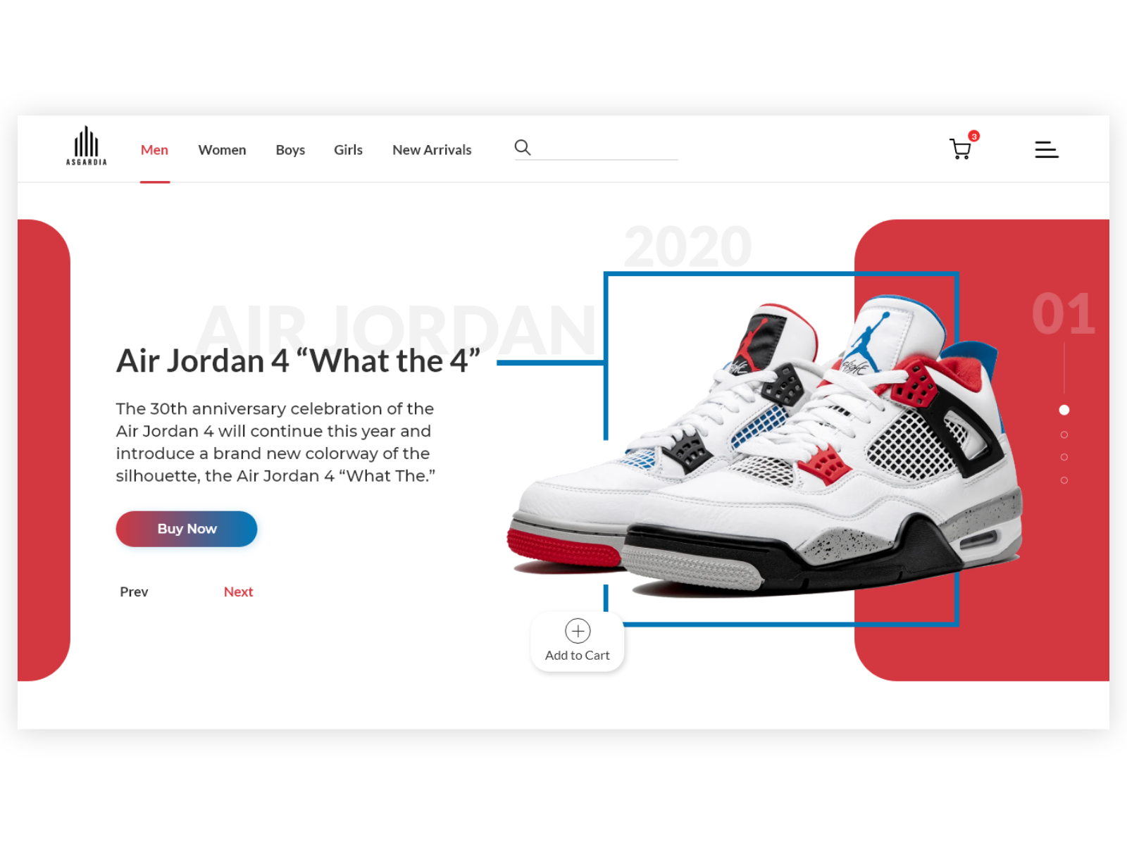 NIKE Air Jordan Web Design by Ayoub 