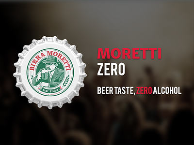 Moretti Zero - Beer Advertising advertising beer branding elegant fresh graphic design modern moretti print design red white youth