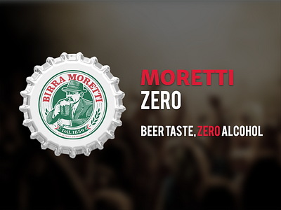 Moretti Zero - Beer Advertising advertising beer branding elegant fresh graphic design modern moretti print design red white youth