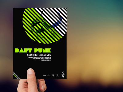 Daft Punk Flyer daft punk dotperinch flyer graphic design personal project template