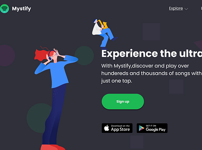 Mystify ui ui design ux ux design webapp website