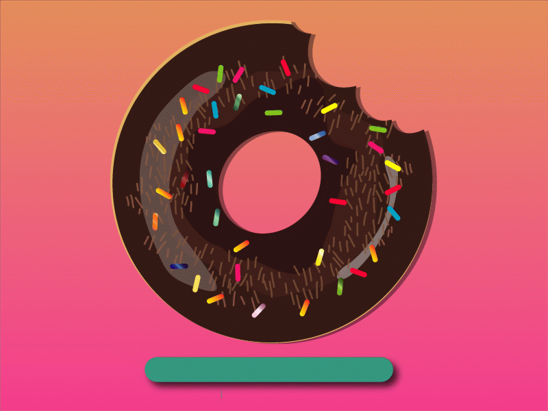 Doughnut Loading GIF after effect animation chocolate doughnuts fast food food gif illustrator loading motion art