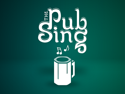 Pub Sing Logo app logo mug music pub