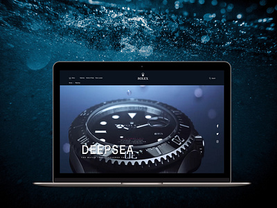 Rolex Website Concept for Diving Watch