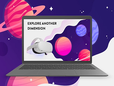 OCULUS website redesign adobe xd illustration oculus planets space ui ux uxdesign vr web webdesign website